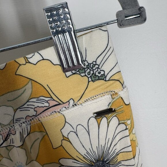 O’Neill Women S Yellow Boho Beach Retro Y2K Daisy Belle Floral Flare Pants NWT - Picture 10 of 13